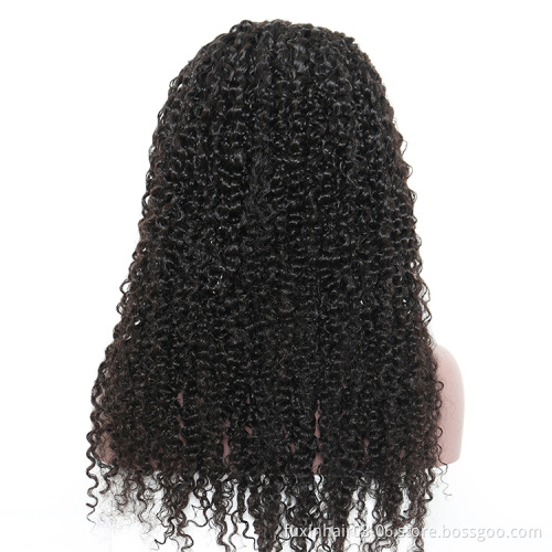 Queena hot sale 360 lace frontal wigs for black women, 100% hair human wig kinky curly